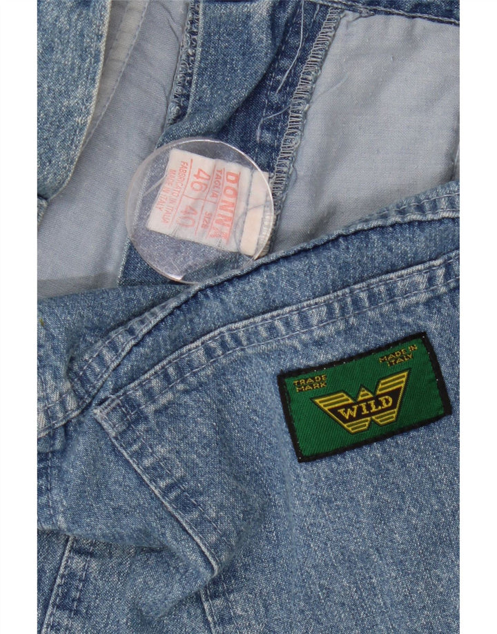 Jupe en jean pour femme sauvage IT 40 Small W28 bleu coton