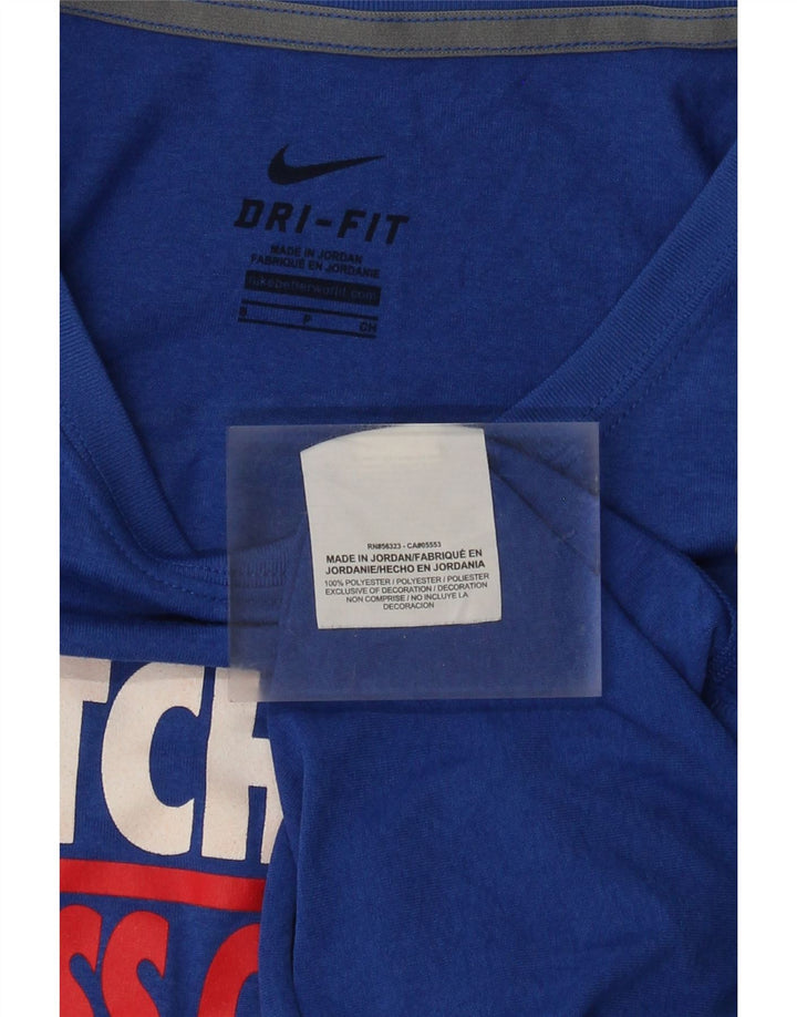 Nike Femme Hutchinson Graphic Haut à manches longues UK 10 Petit Bleu Polyester