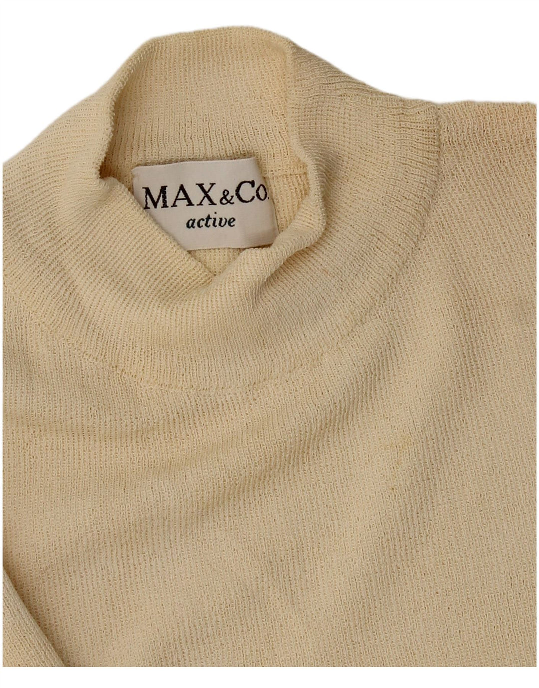 Max & Co. Pull à col roulé pour femme UK 12 Medium Off White
