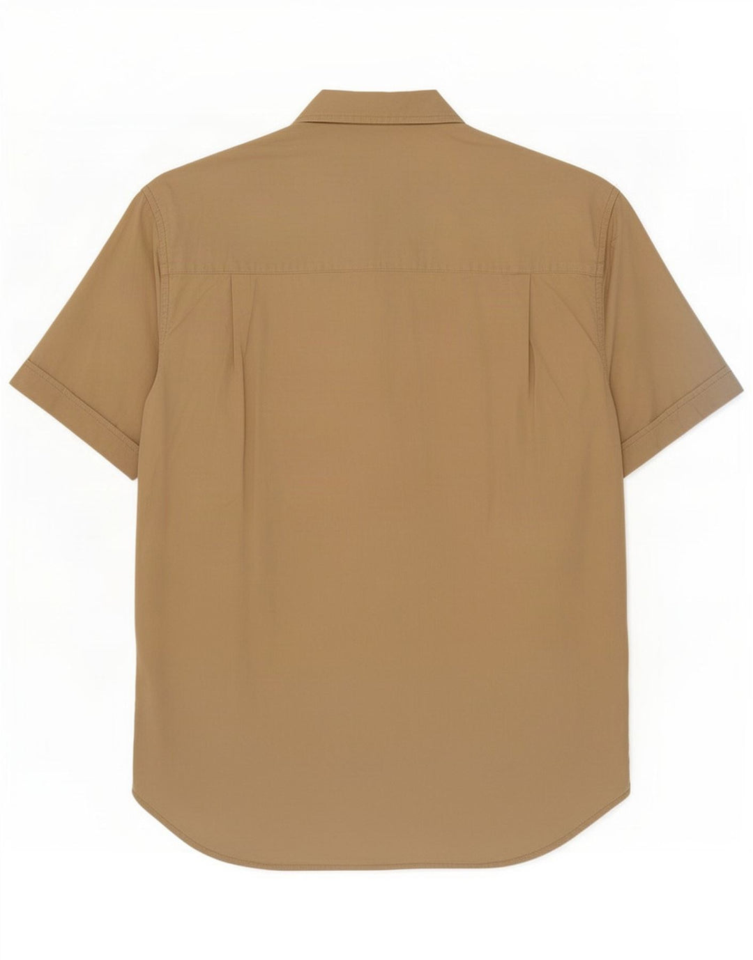 Guess Chemise à Manches Courtes Homme Petit Coton Beige