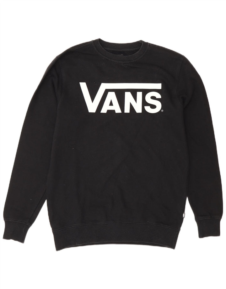 Vans Sweat-shirt graphique pour hommes, petit coton noir