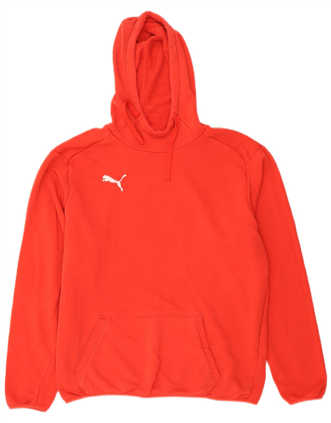 Puma Pull à capuche pour homme en coton rouge Large