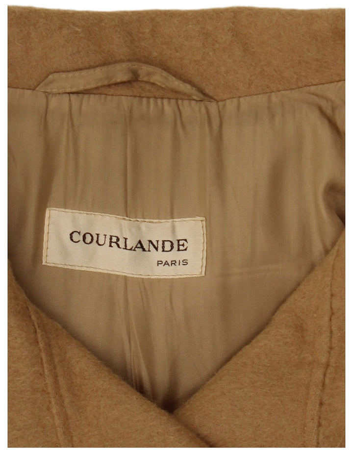 COUURLANDE Manteau croisé pour femme UK 12 Beige moyen