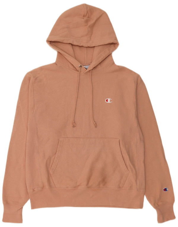Champion Pull à capuche coupe ample pour femme UK 44 Coton rose moyen