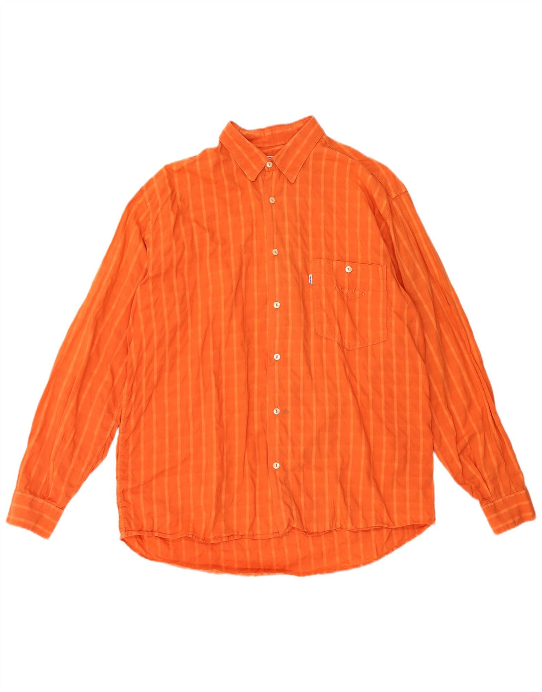 Levi's Chemise XL Orange Check Coton Homme