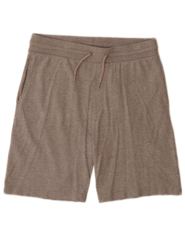 Tommy Hilfiger Short de Sport Homme Gris Moyen Moucheté Coton