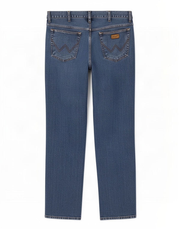 Wrangler Jean Droit Texas Homme W38 L34 Bleu Coton