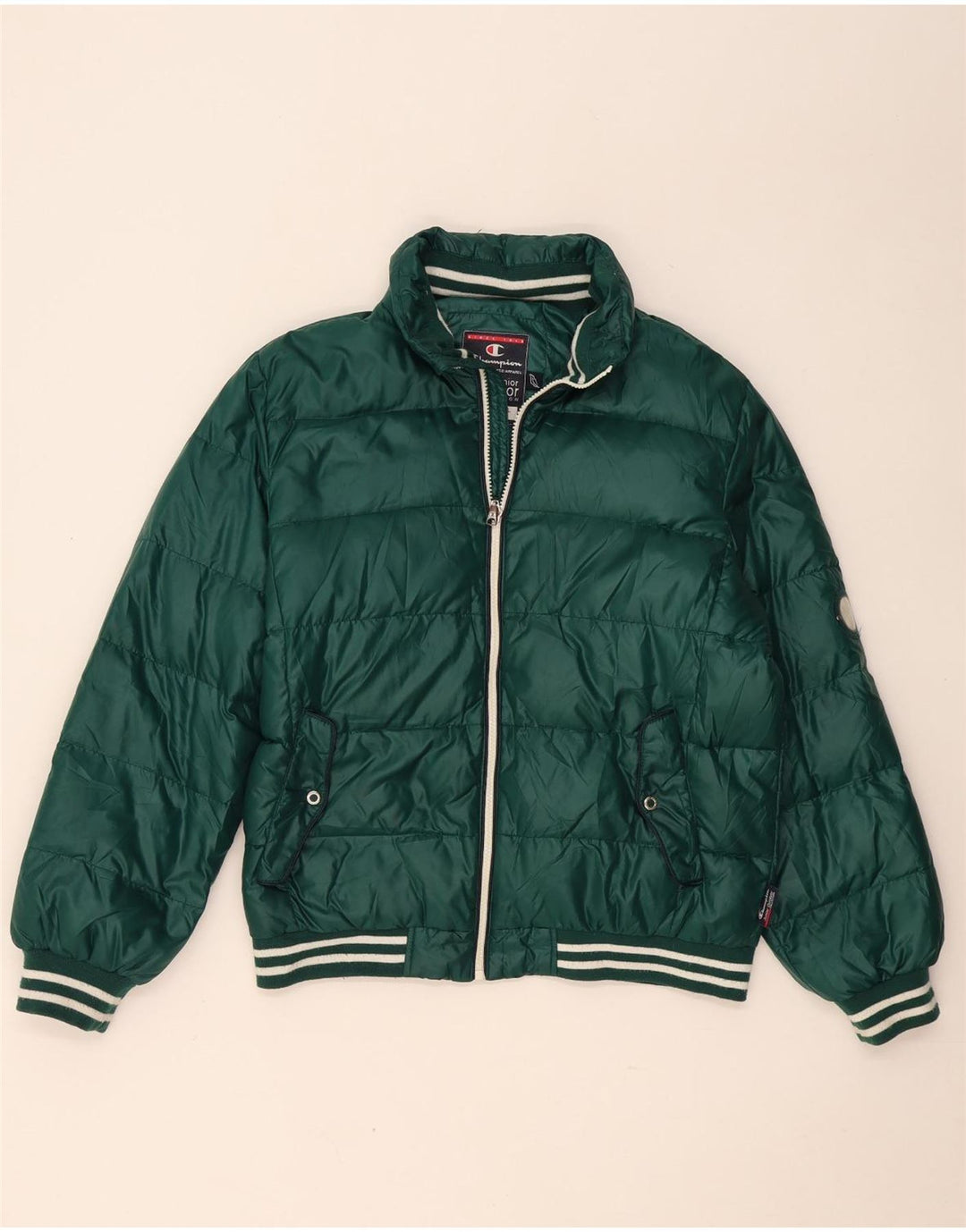 CHAMPION Veste matelassée garçon 13-14 ans XL Vert Polyester