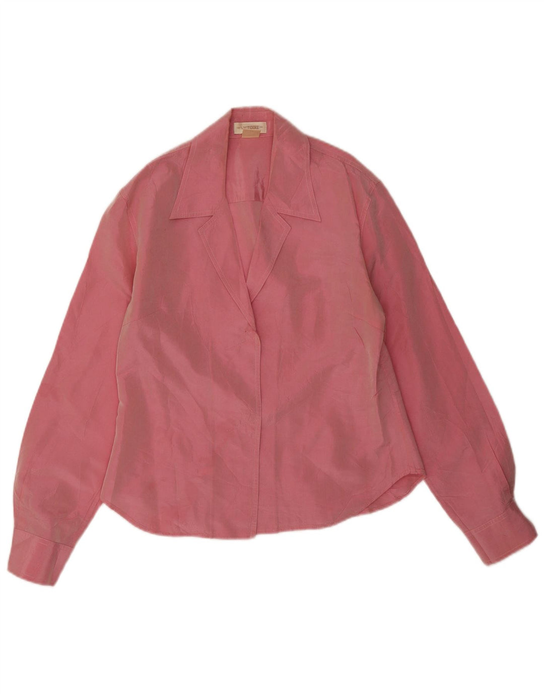 Chemisier chemise femme vintage EU 38 acétate rose moyen
