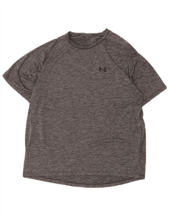 Under Armour T-Shirt Top XL Homme Gris Moucheté Polyester
