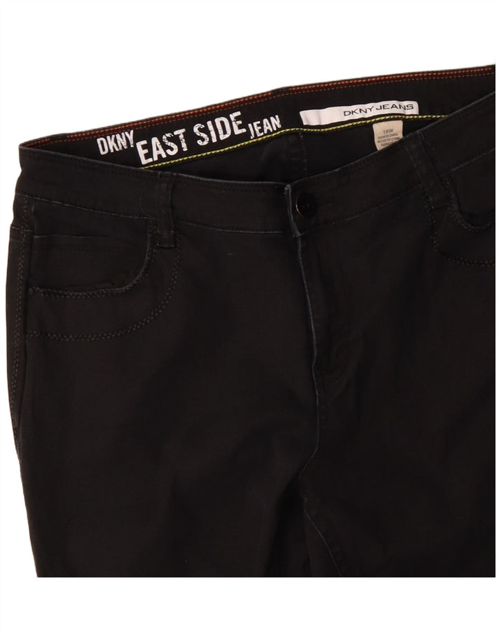 Dkny Jeans Bootcut Femme US 16 2XL W32 L31 Coton Noir