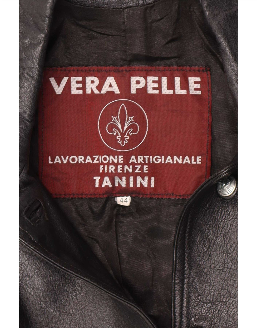 Lavorazione Artigianale Veste en Cuir Femme IT 44 Cuir Noir Moyen