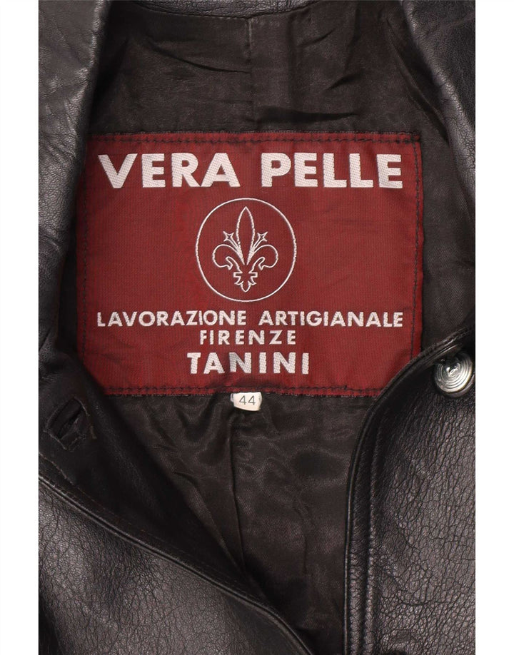 Lavorazione Artigianale Veste en Cuir Femme IT 44 Cuir Noir Moyen
