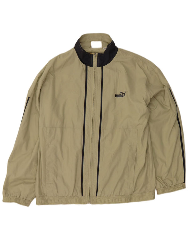 Puma Veste de survêtement pour homme Large Kaki Polyester