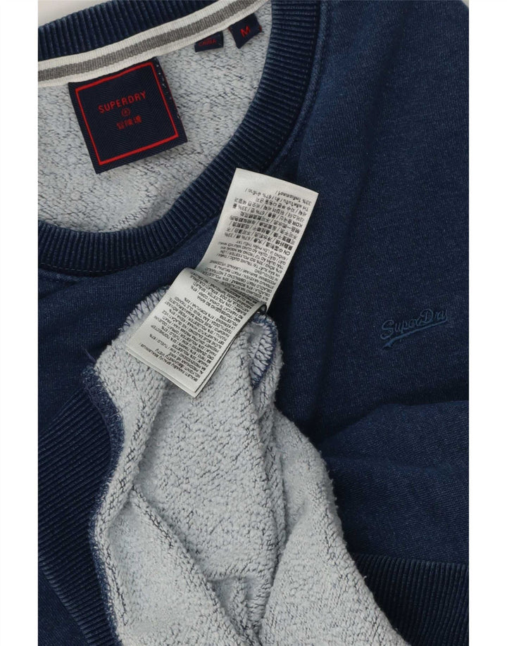 Superdry Sweat-shirt en coton bleu marine moyen pour homme