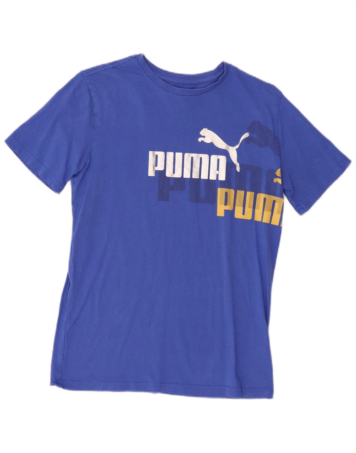 Puma T-Shirt Graphique Garçon 15-16 Ans XL Bleu Coton