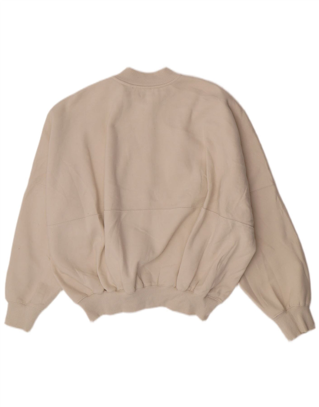Zara Veste de survêtement surdimensionnée pour femme UK 16 Large Beige