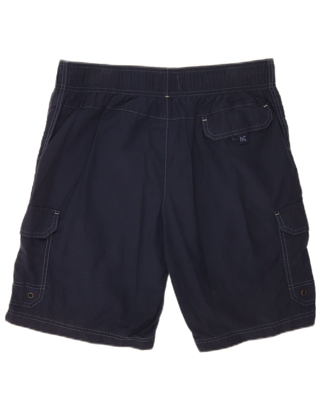 Marks & Spencer Short de Bain Cargo Homme Bleu Marine Moyen Coton