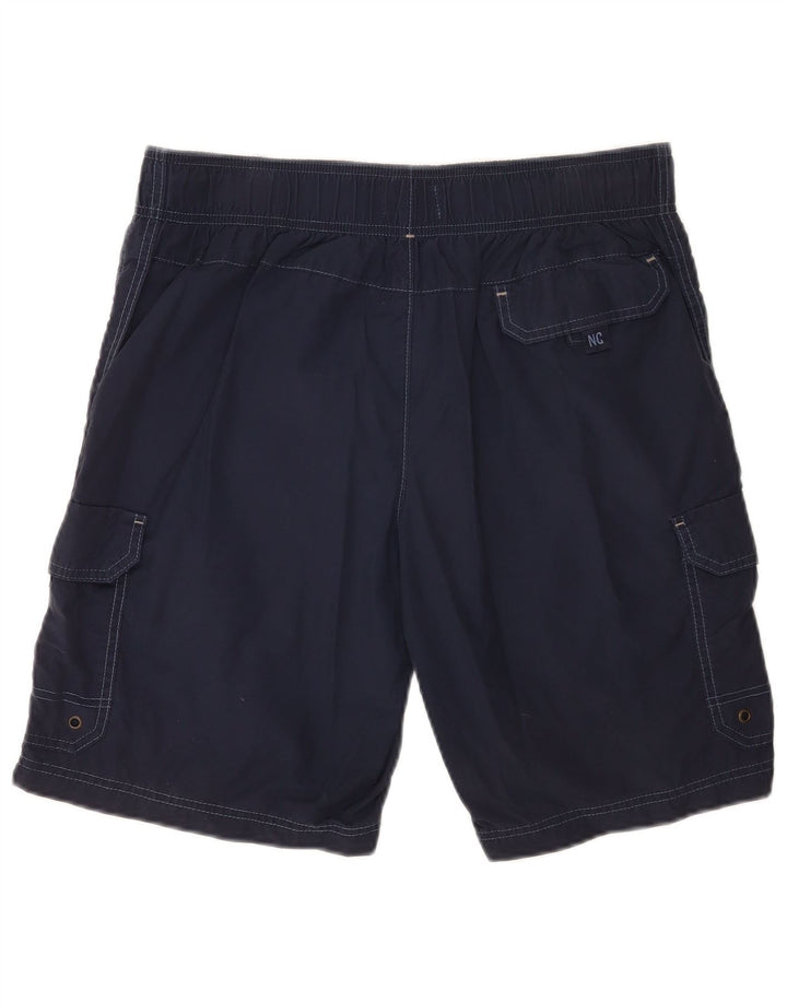 Marks & Spencer Short de Bain Cargo Homme Bleu Marine Moyen Coton