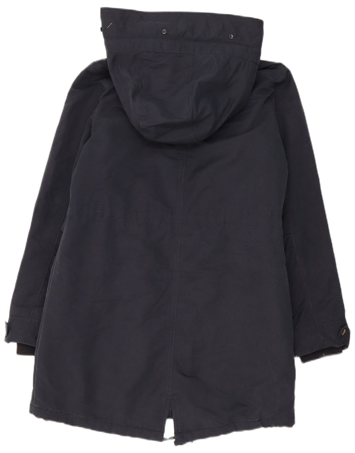 Marks & Spencer Veste à capuche Sherpa Parka pour femme UK 12 Bleu marine moyen