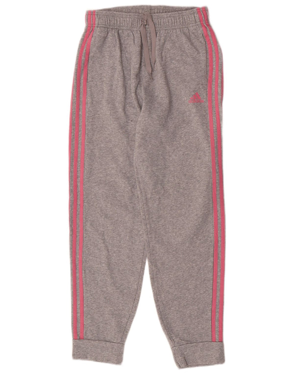 Adidas Pantalon de Survêtement Fille Joggers 13-14 Ans Gris Moucheté Coton
