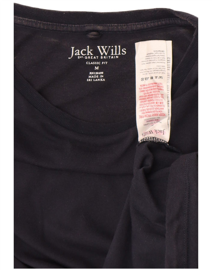 Jack Wills T-shirt coupe classique pour homme en coton bleu marine moyen