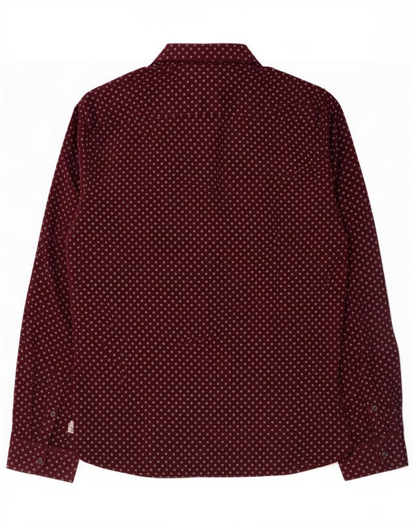 Ted Baker Chemise Homme Taille 6 2XL Marron Spotté Coton