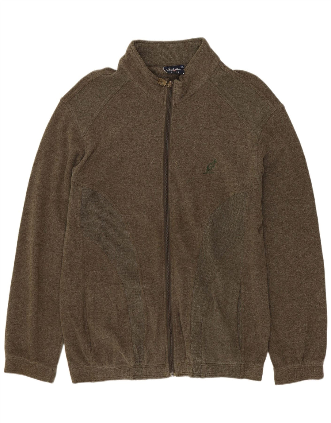 AUSTRALIAN L'ALPINA Veste de Survêtement Homme IT 52 Large Kaki Coton