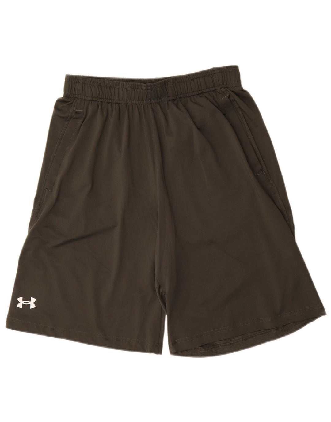 Under Armour Short de Sport Loose Fit Homme Kaki Moyen Polyester