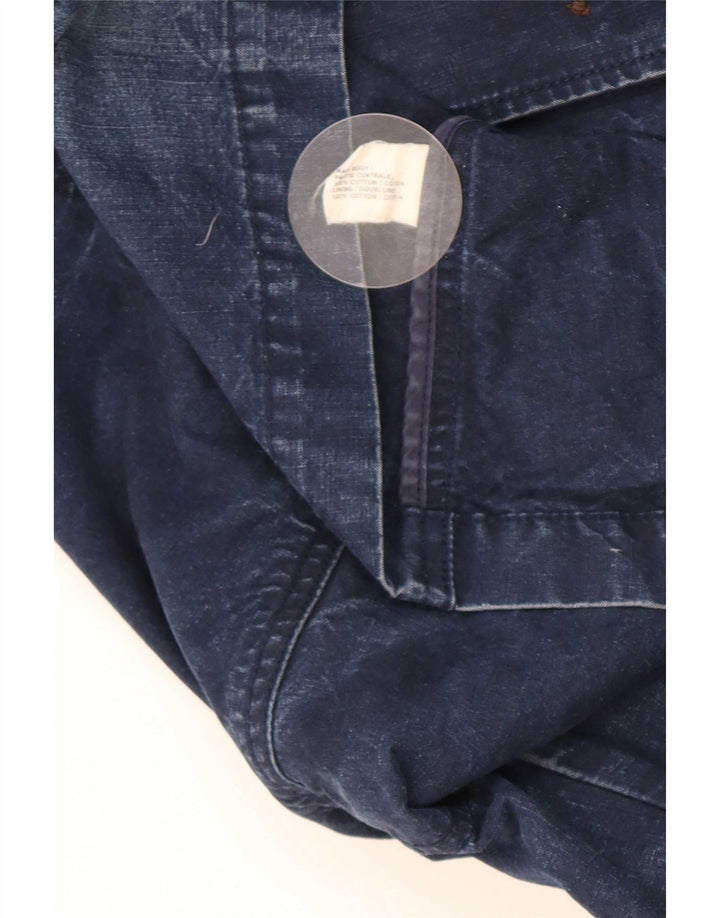 Gap Veste blazer en jean à 3 boutons pour homme UK 38 Bleu marine moyen en coton