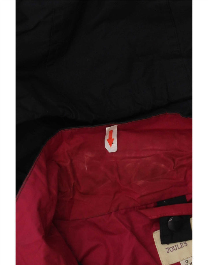 Joules Veste de pluie à capuche pour femme UK 12 Medium Bleu marine Polyester