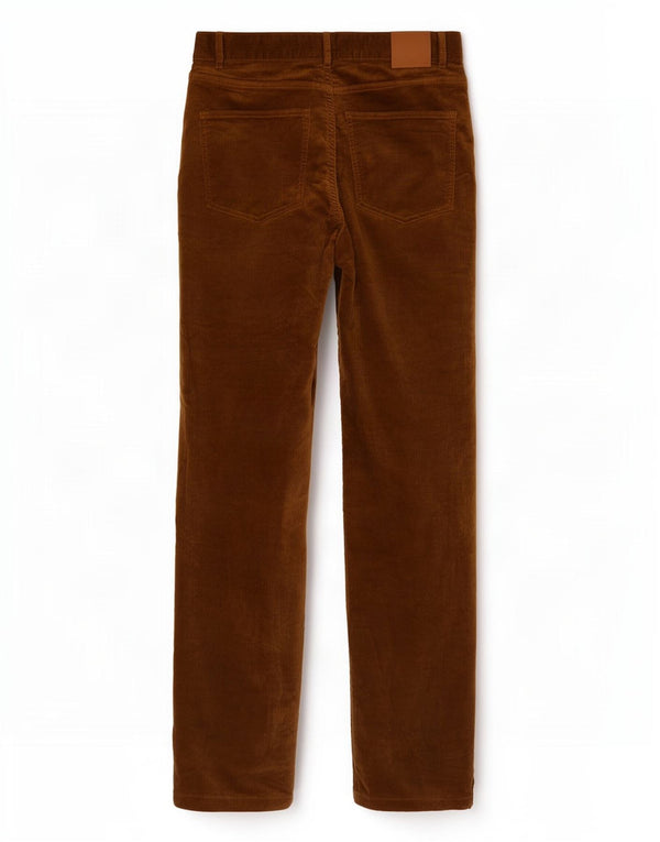 Massimo Dutti Pantalon droit en velours côtelé pour femme EU 38 Small W28 L31 Kaki