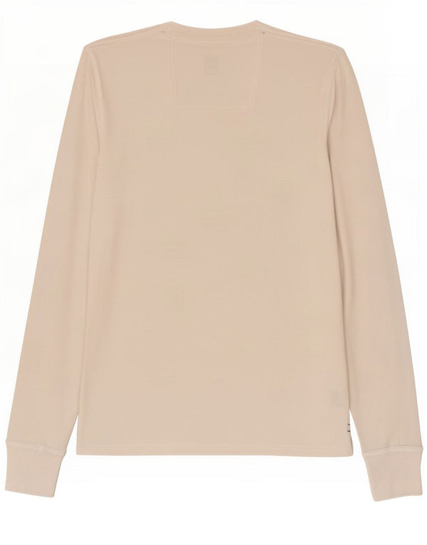 Fat Face Haut Homme Manches Longues Petit Coton Blanc