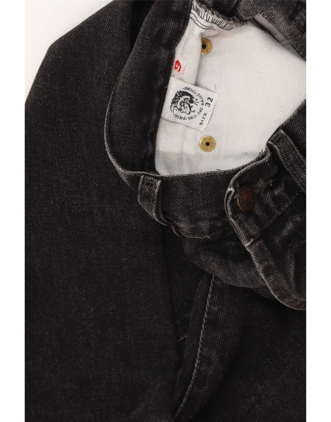 Diesel Jean Droit Homme W32 L31 Noir Coton