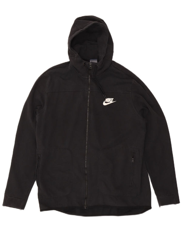 Nike Pull à capuche zippé pour homme XL en coton noir