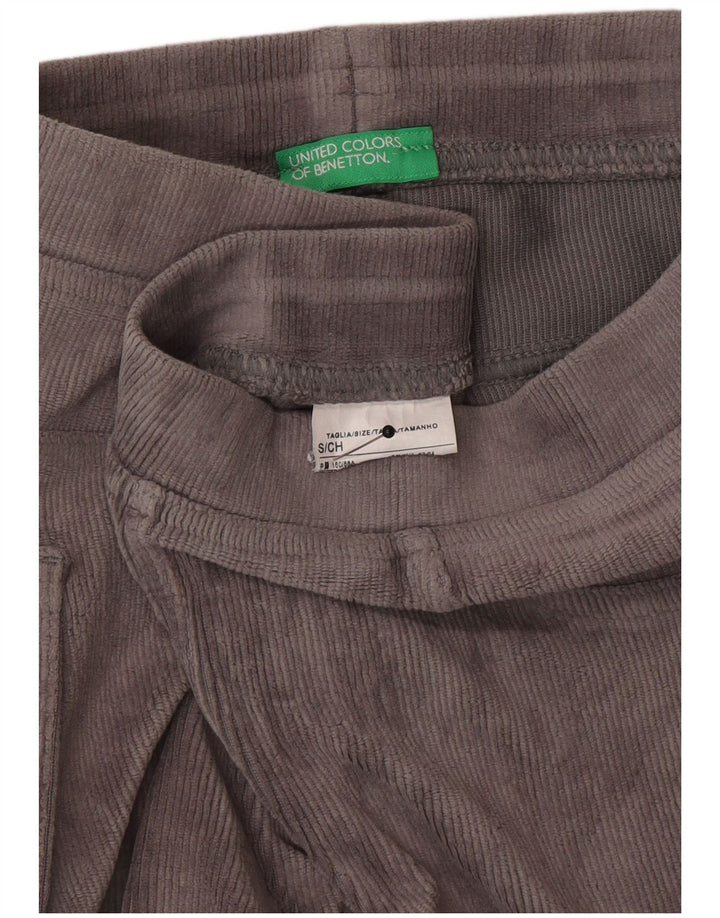 Benetton Leggings Femme UK 10 Petit Gris Coton