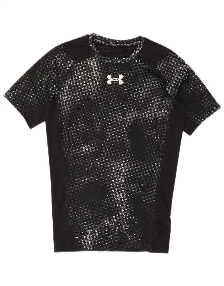 Under Armour T-Shirt Graphique Femme UK 12 Noir Moyen Polyester