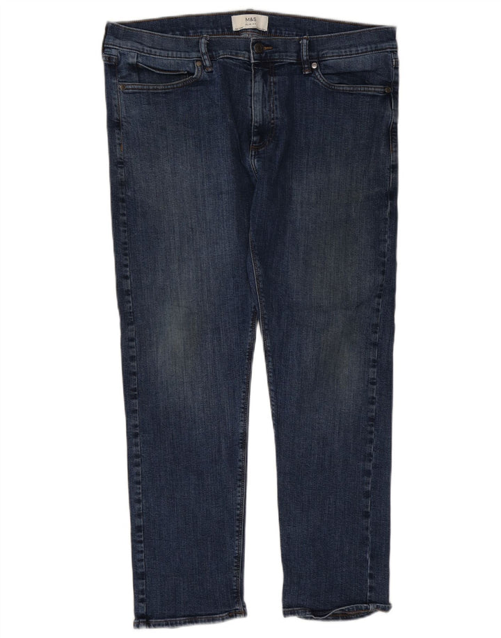Marks & Spencer Jean Slim Homme W36 L29 Bleu Coton