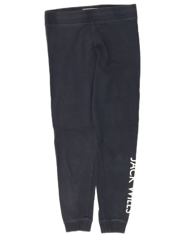 Jack Wills Pantalon de survêtement graphique pour femme Joggers UK 10 Small Bleu marine