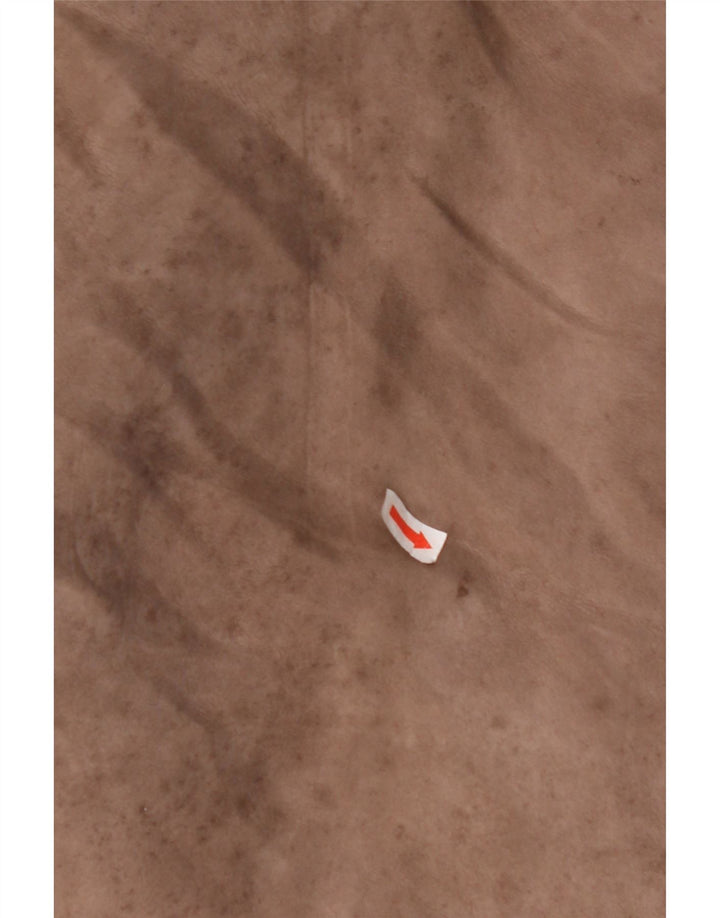 VINTAGE Manteau en peau de mouton femme UK 14 Grand Beige