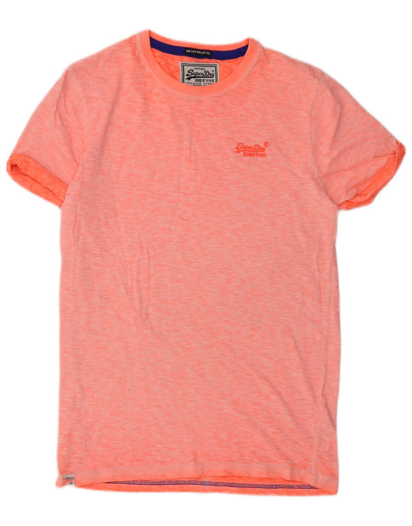 Superdry T-Shirt Top Petit Orange Coton Homme