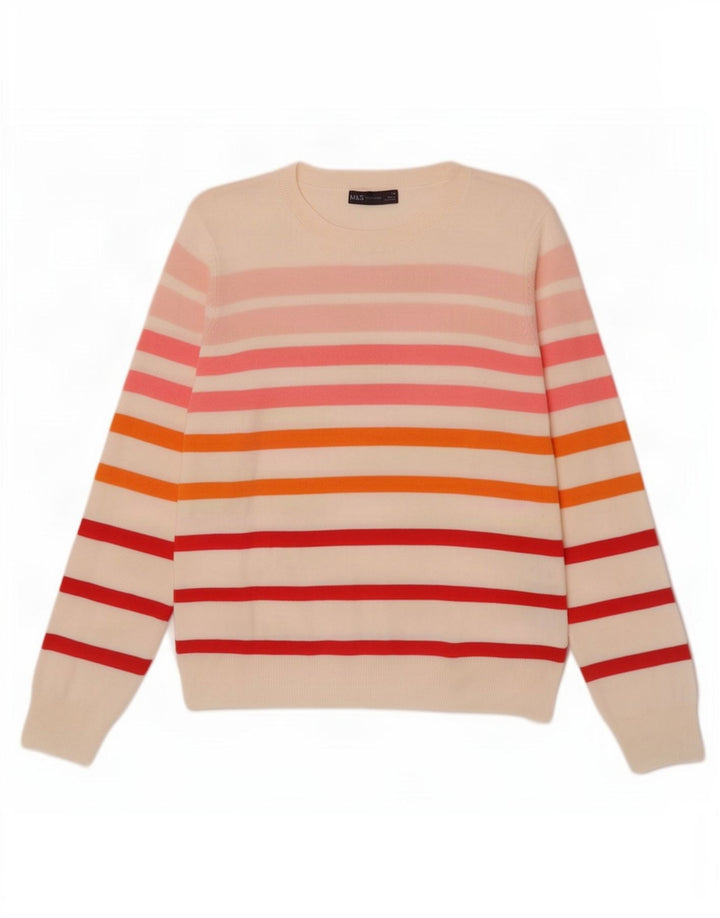 Marks & Spencer Pull col bateau pour femme UK 14 Medium Off White