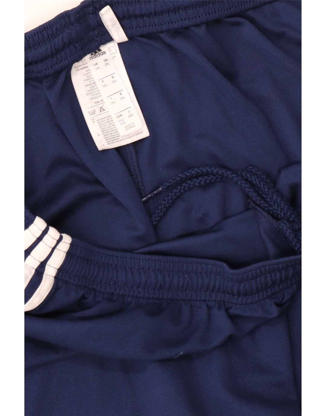 Adidas Short de sport Climalite pour homme 2XL Bleu marine Polyester