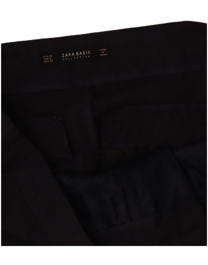 Zara Pantalon de costume slim pour femme EU 38 Small W28 L27 Gris