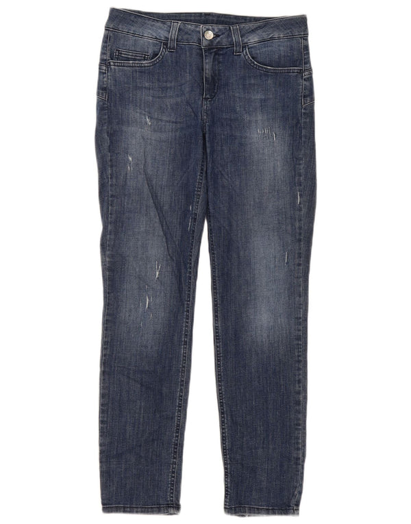 Liu Jo Femme Jean Slim Effet Déchiré W28 L27 Bleu