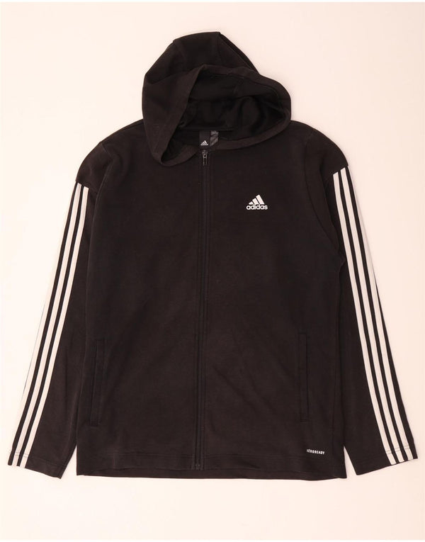 Adidas Pull à capuche zippé Aeroready pour hommes, grand coton noir