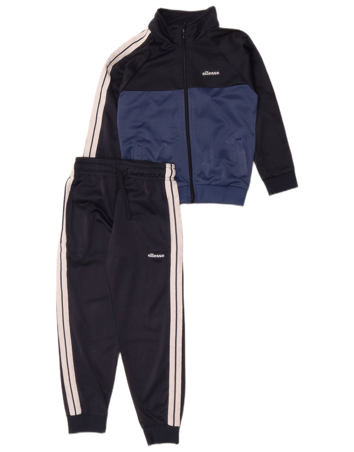 Ellesse Survêtement complet pour garçon 6-7 ans Bleu marine Colourblock Polyester