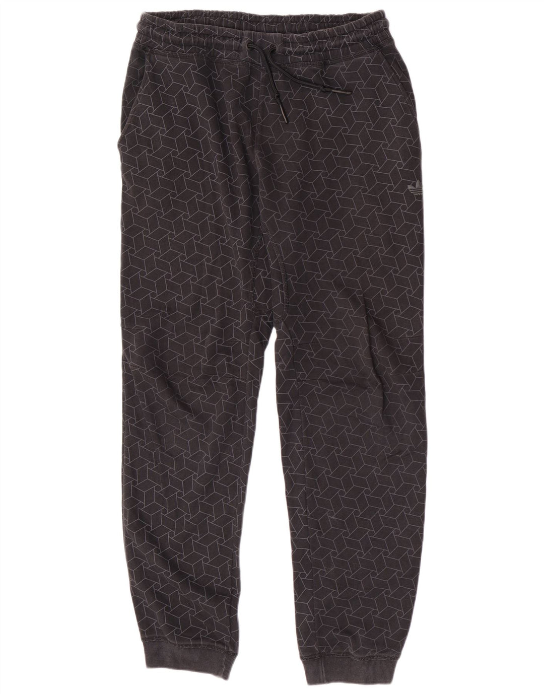 Adidas Pantalon de survêtement pour homme en coton géométrique gris moyen