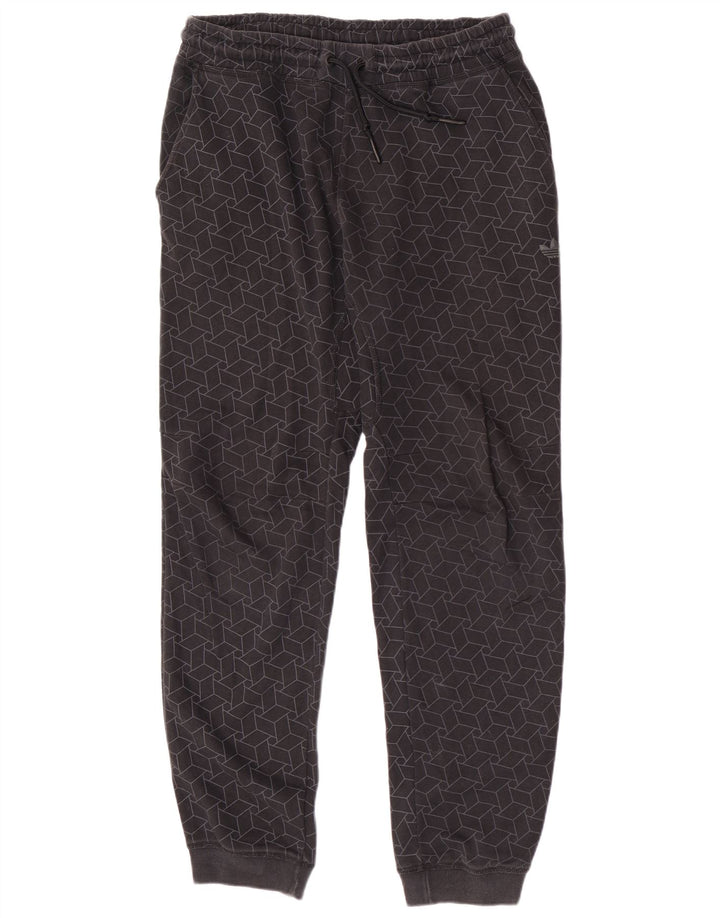 Adidas Pantalon de survêtement pour homme en coton géométrique gris moyen
