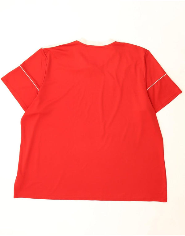 Adidas Hommes Aeroready T-Shirt Haut 3XL Rouge Polyester